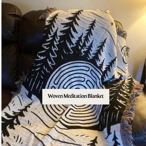 Winter Forest Labyrinth Blanket